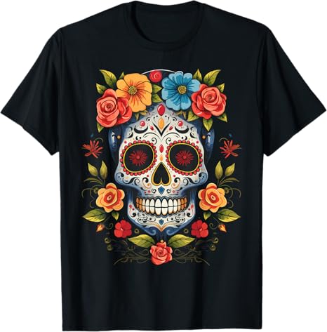 De Los Muertos Apparel - sugar skull t-shirt womens
