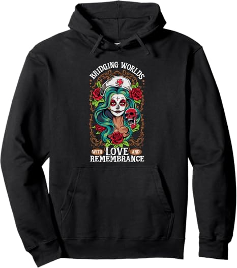Nurse Sugar Skull Shirt - sugar skull hoodie mens