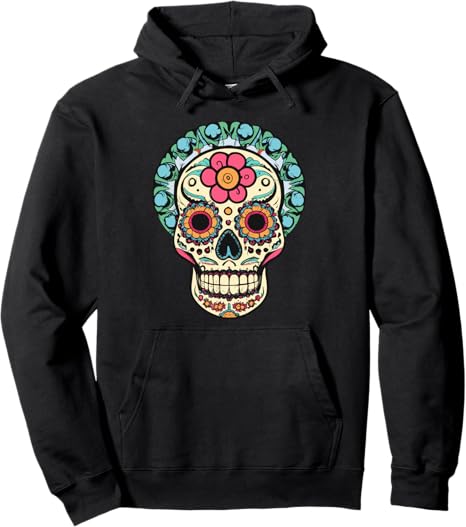 Dia de Los Muertos - Sugar Skull Tee - sugar skull hoodie mens