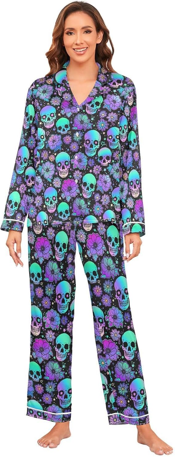 YYZZH - sugar skull long sleeve shirt mens