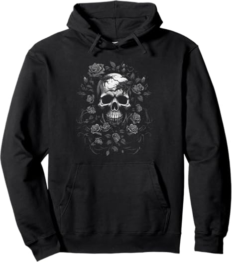Gothic Dark Aesthetic Fantasy Men Women Tees - sugar skull zip up hoodie mens