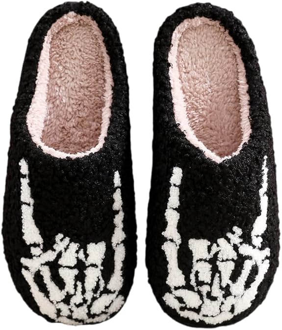 LNERIP - sugar skull slippers womens