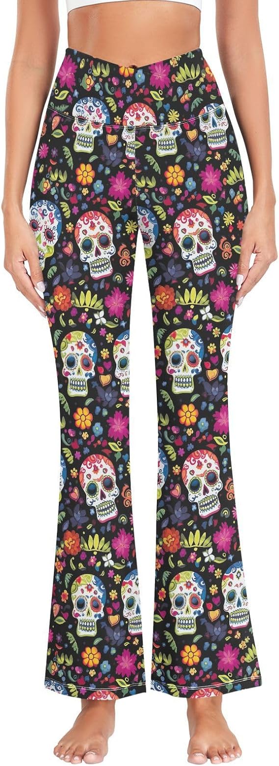 AMmao - sugar skull boots for women