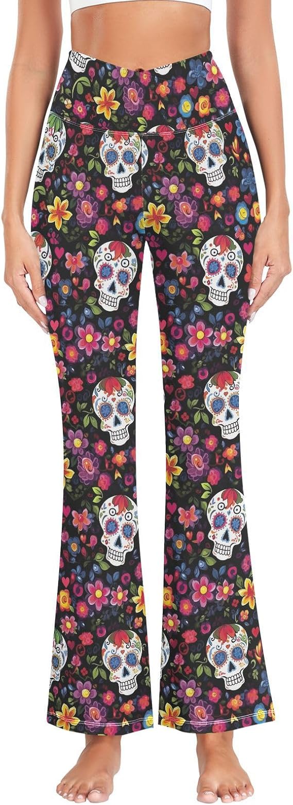 AMmao - sugar skull boots for women