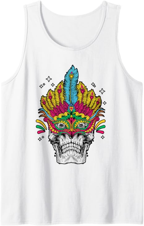 Sugar Skull Mardi Gras Parade Jester - sugar skull beanie