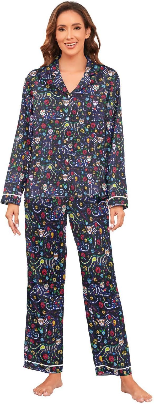 YYZZH - sugar skull long sleeve shirt mens