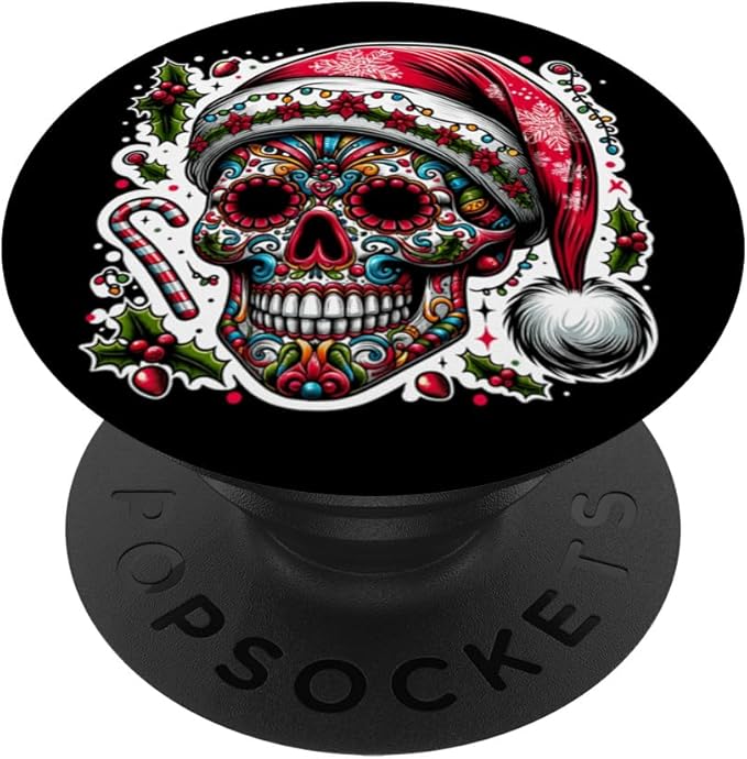 Festive Skull Couture - sugar skull beanie