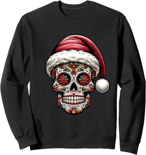 Festive Skull Couture - sugar skull beanie