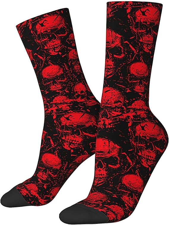 JKJOJIA - sugar skull socks womens