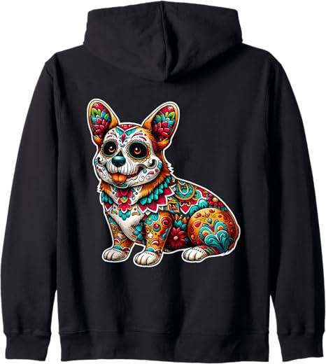 Cute Day Of Dead Sugar Skull Lover - sugar skull zip up hoodie mens