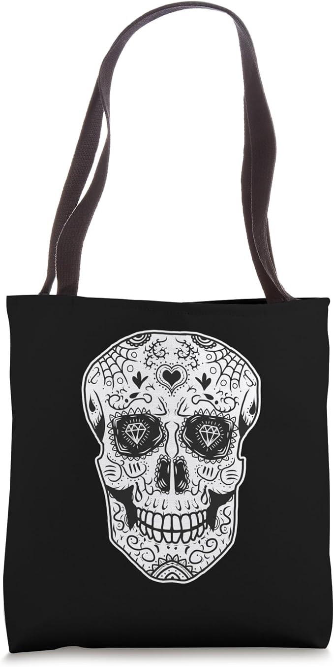 Day of the Dead Halloween Mexico Sugar Skull Tote Bag - sugar skull handbags for sale