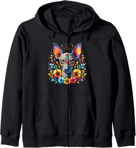 Xoloitzcuintli Dog Cinco De Mayo Sugar Skull Tee - sugar skull zip up hoodie mens