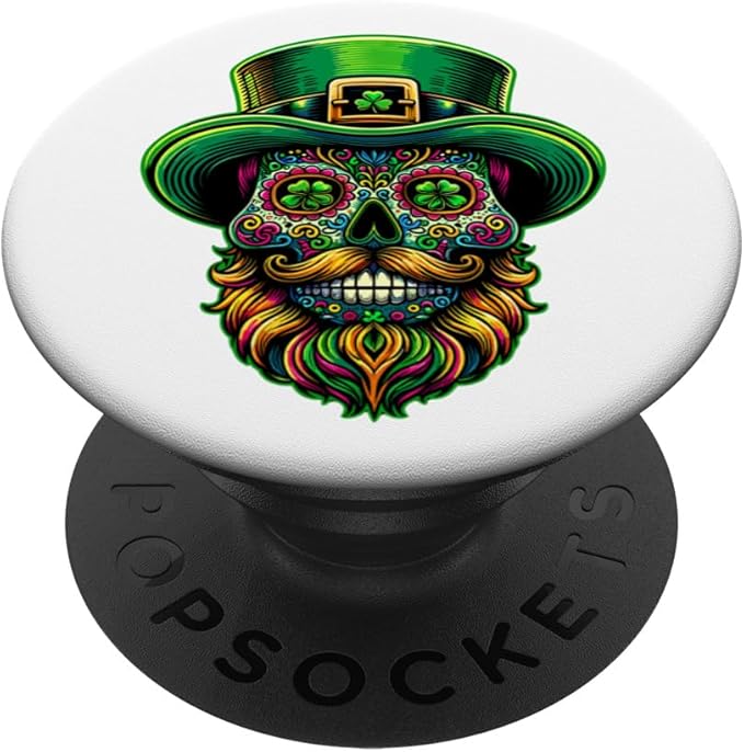 Hold My Shamrock Apparel - sugar skull beanie