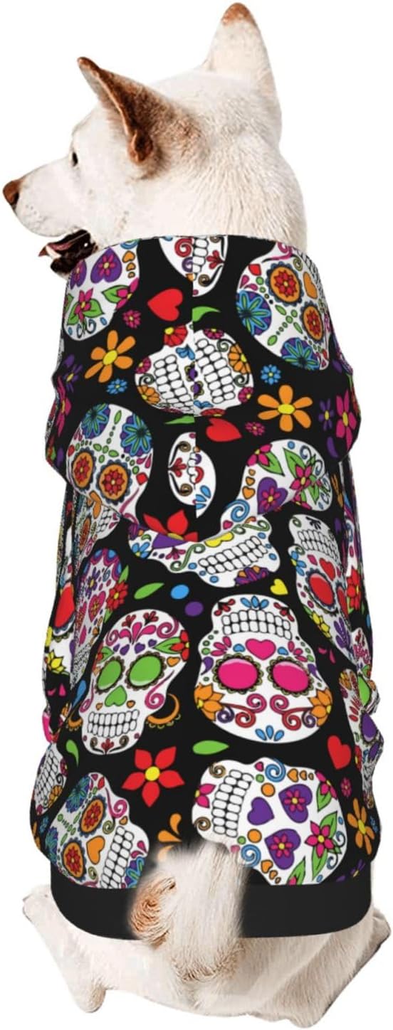 AMRANDOM - sugar skull hoodie mens