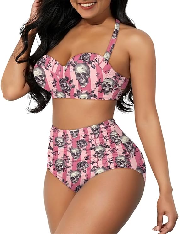PCSJRKG - sugar skull bikini set