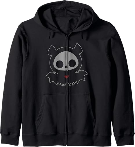 Skelanimals - sugar skull zip up hoodie mens