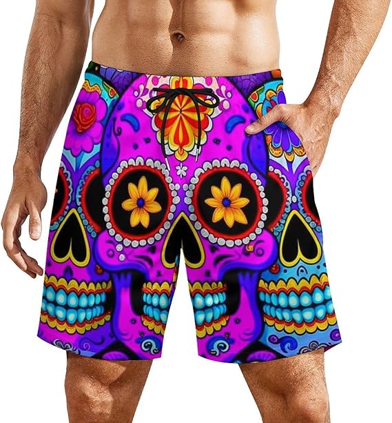 MZERSE - sugar skull flip flops womens