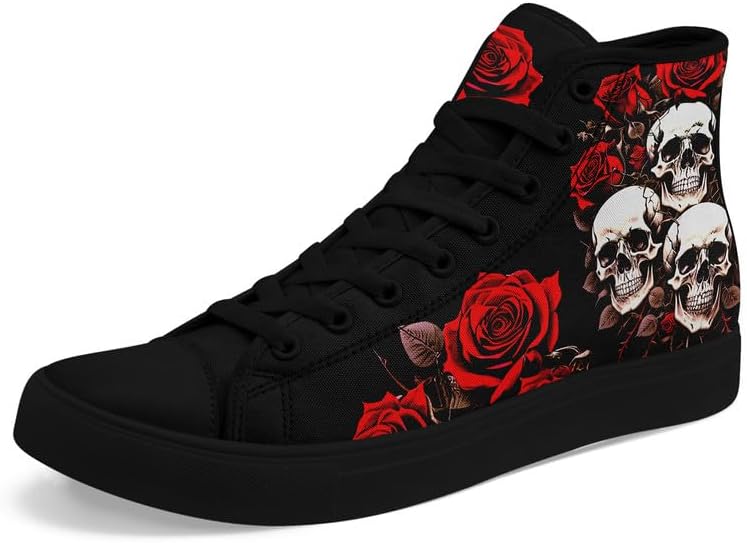 coolcustomize - sugar skull sneakers womens