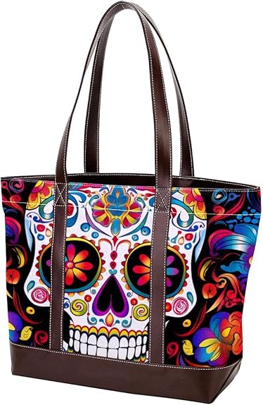 Purses for Women,Tote Bag for Women,Handbags for Women,Ethnic Style Sugar Skull - sugar skull handbags for sale