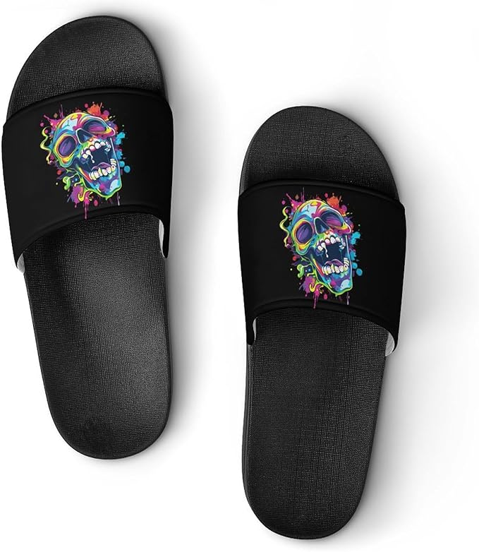 TUBIAZICOL123 - sugar skull flip flops womens