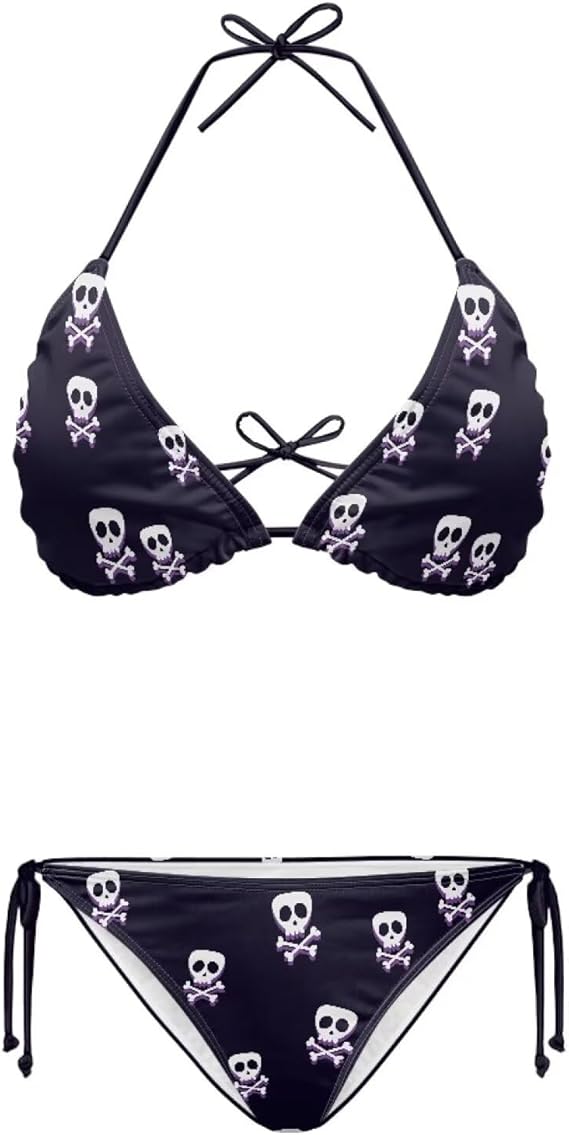 ELEDIZI - sugar skull bikini set