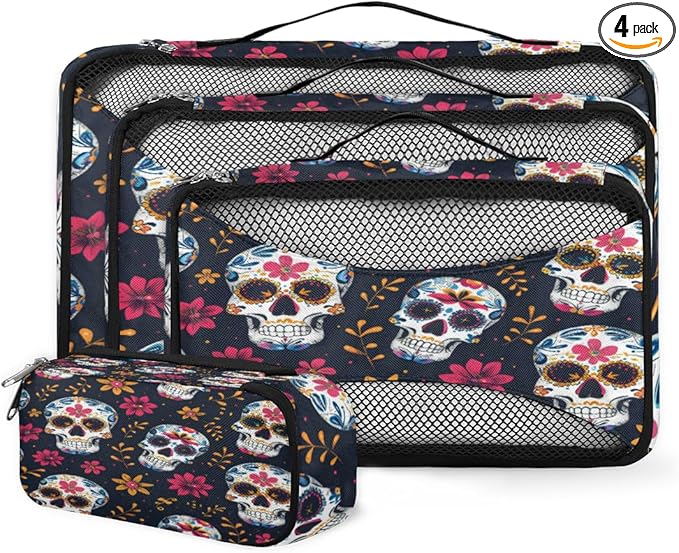 Skonsati - sugar skull luggage set