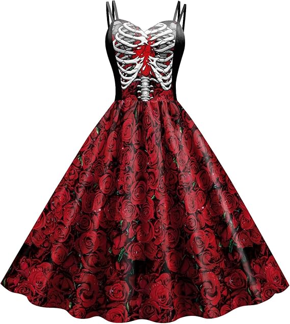 GRAJTCIN - sugar skull dress womens