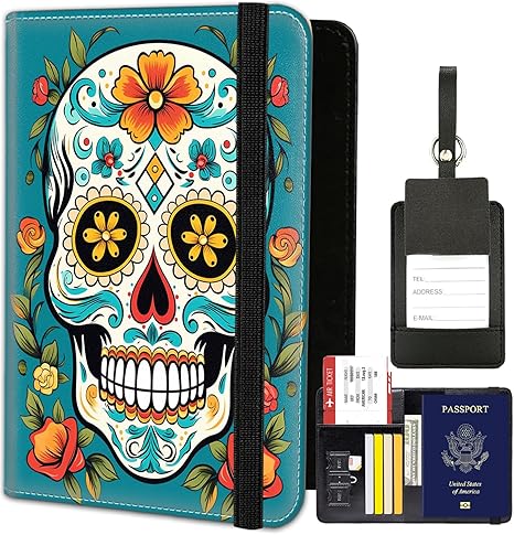 YVBHCGGGF - sugar skull luggage set