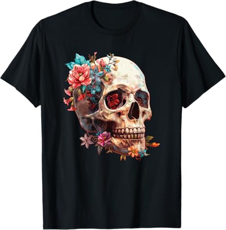 Skull Designs. - sugar skull t-shirt womens