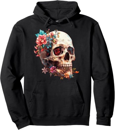 Skull Designs. - sugar skull hoodie mens