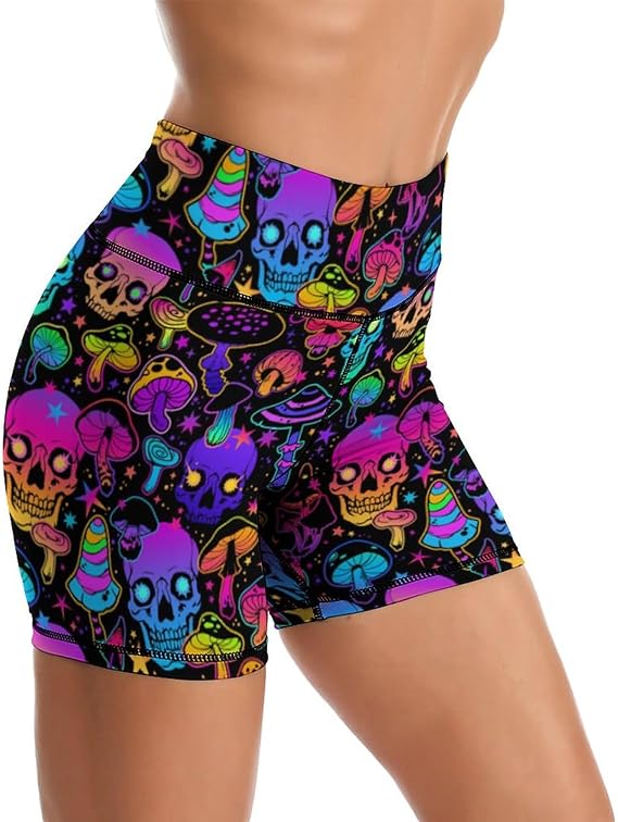 bassyil - sugar skull leggings for women