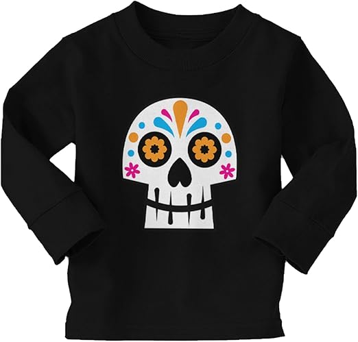 Tcombo - sugar skull long sleeve shirt mens