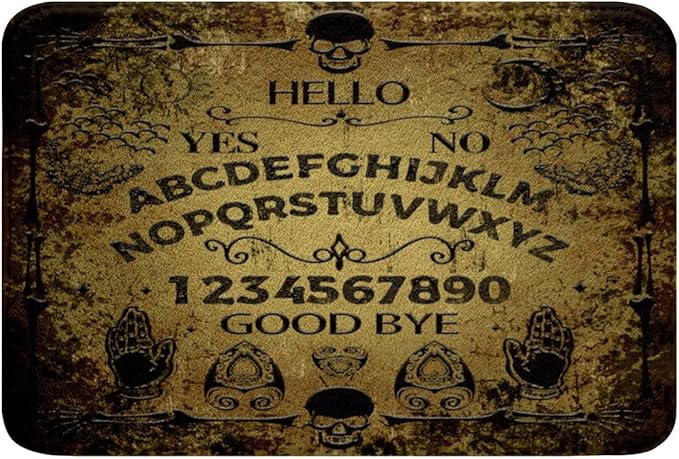 Feelyou Sugar Skull Bathroom Rugs 16"x24" Kids Gothic Skull Bath Rugs for Shower Tub for Boys Girls Teens Boho Black Retro Yellow Bath Mats for Bathroom Halloween Themed Bathroom Accossories - sugar skull toilet mat set