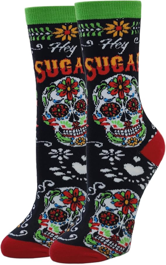ooohyeah - sugar skull socks womens