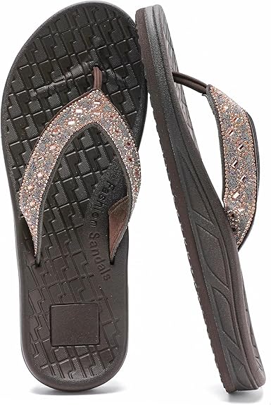 Guyarns - sugar skull flip flops womens