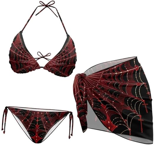 Irisjudy - sugar skull bikini set