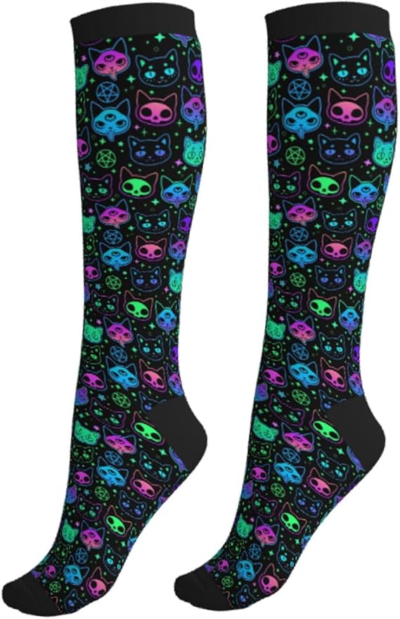 Figtihw - sugar skull socks womens