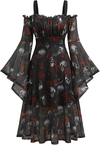 ROSE GAL - sugar skull dress womens