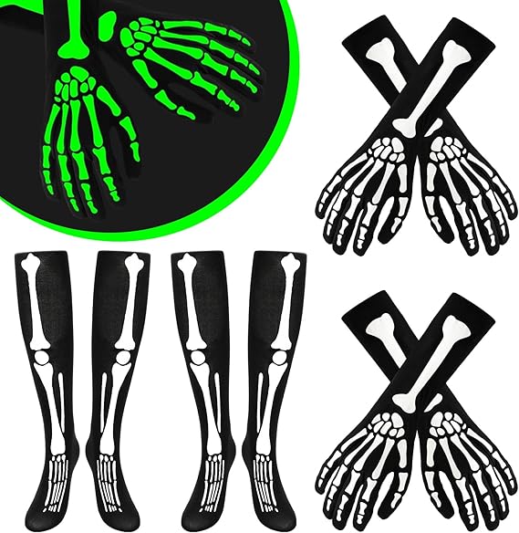 JarThenaAMCS - sugar skull winter gloves