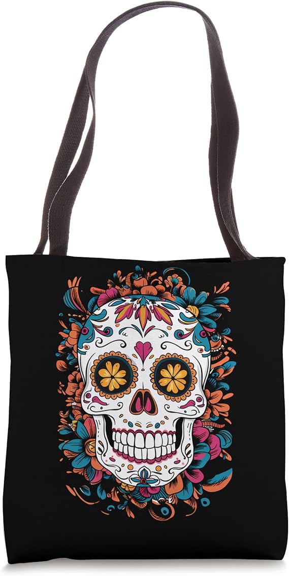 Tote Bag - sugar skull handbags for sale