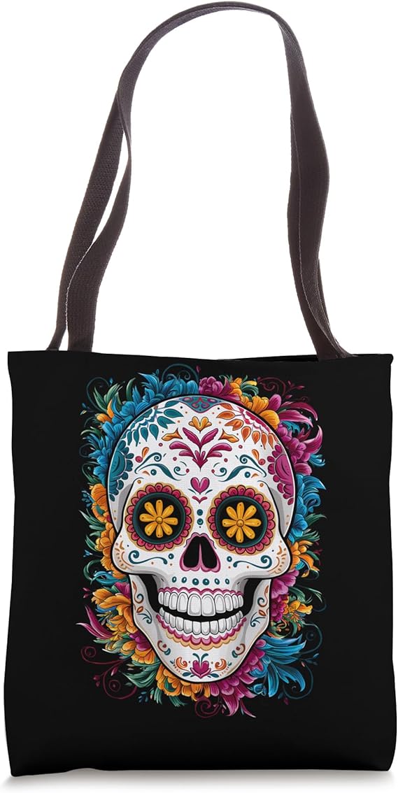 Tote Bag - sugar skull handbags for sale