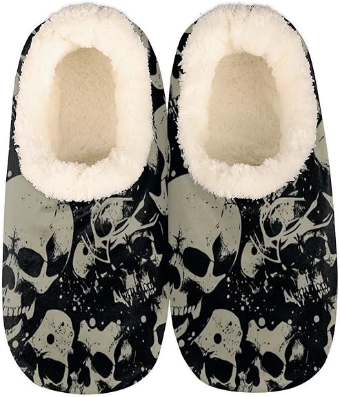 YPPAHHHH - sugar skull slippers womens