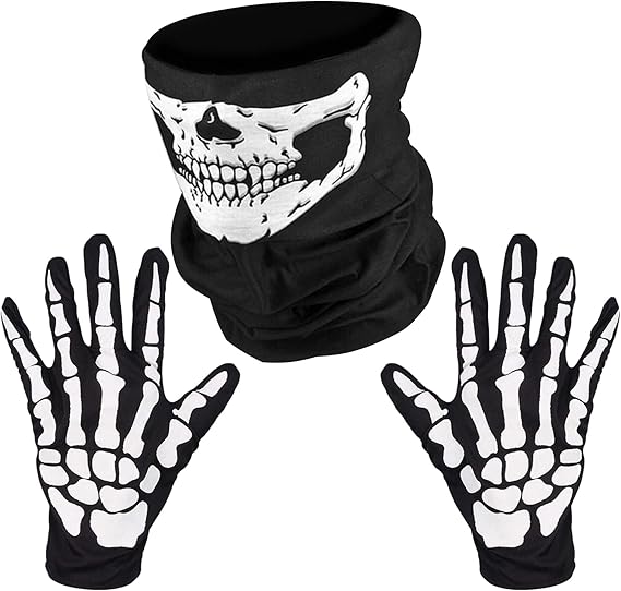 Villorem - sugar skull winter gloves