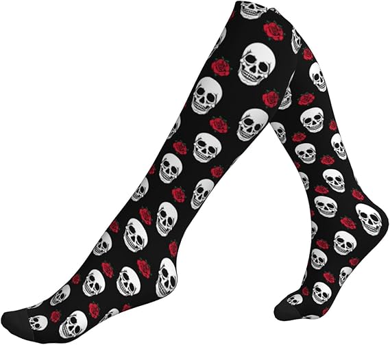 AIMASTZ - sugar skull socks womens