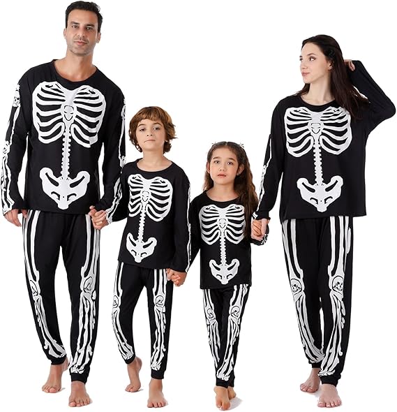 PYAEAS - sugar skull pajamas womens