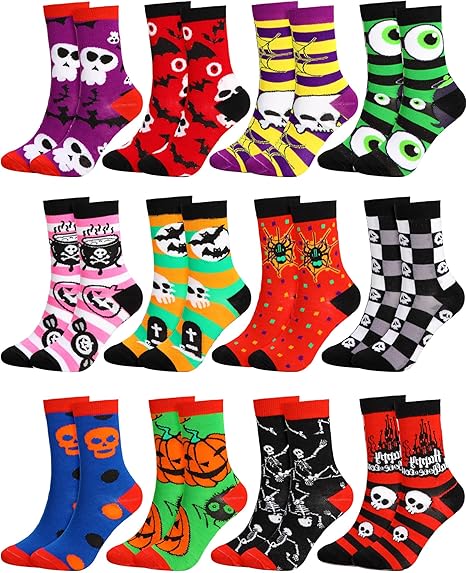 Glitopper - sugar skull socks womens