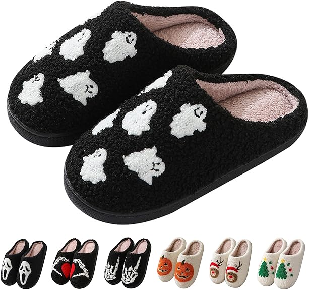 Zuiyisu - sugar skull slippers womens