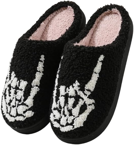 GEBUFAW - sugar skull slippers womens