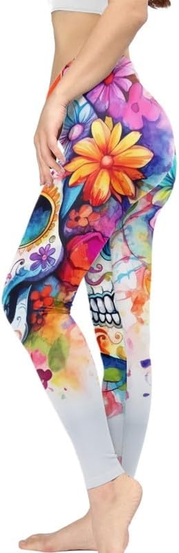 Irisjudy - sugar skull leggings for women