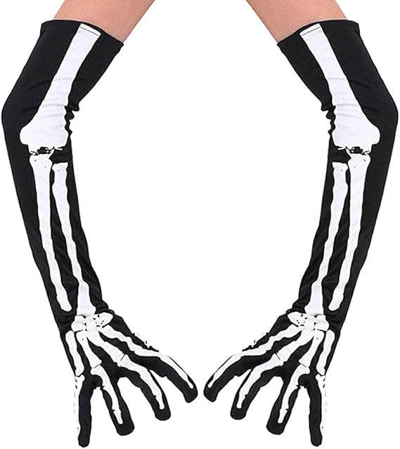 Dan Ching - sugar skull winter gloves